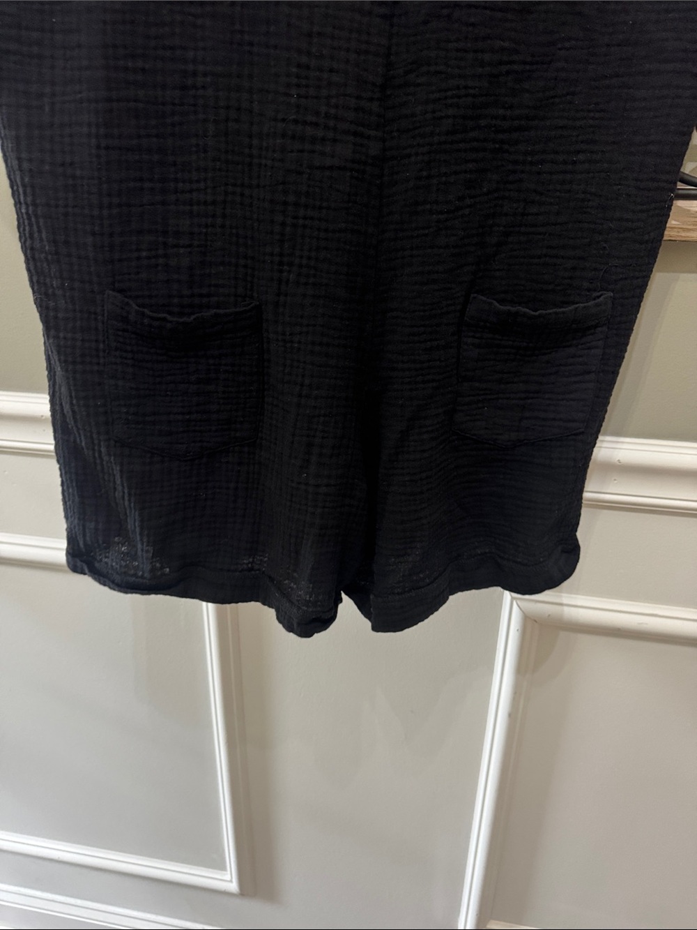 Relaxed Button-Front Black Short Sleeve jumper Small 100% cotton - Picture 10 of 10